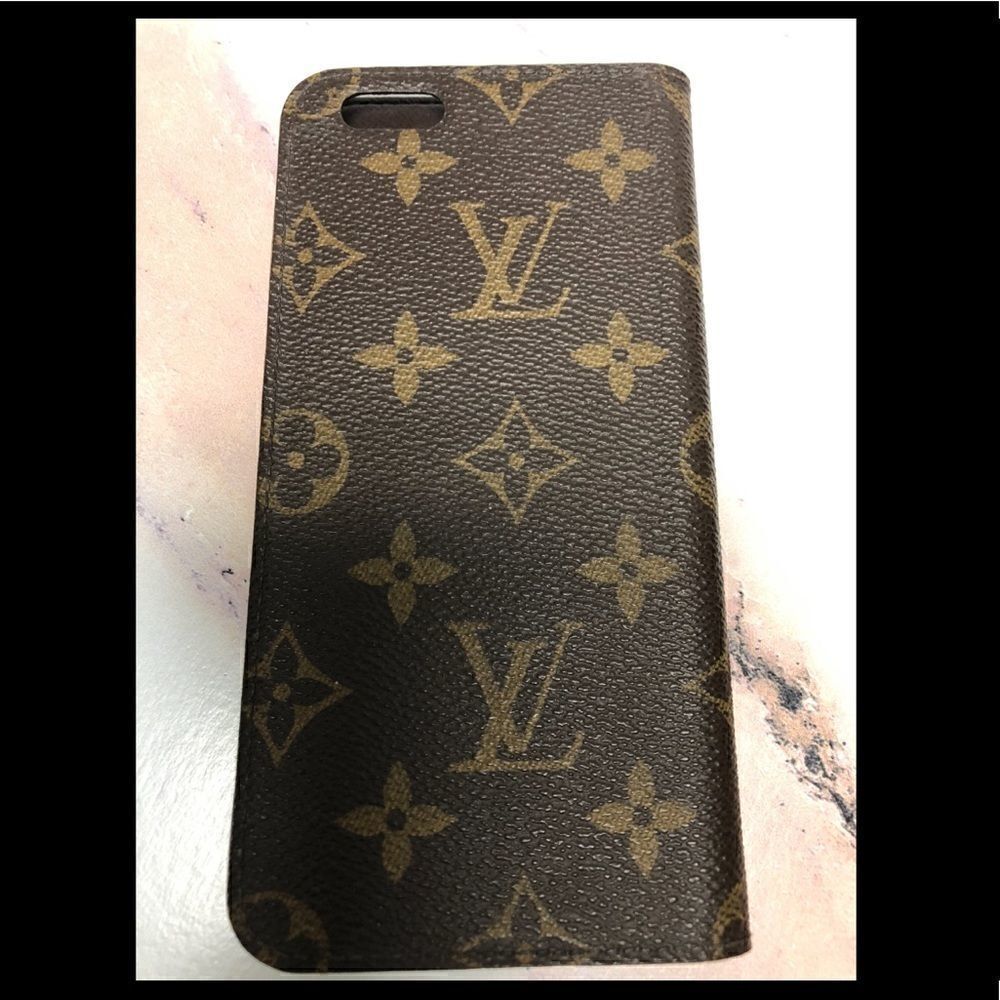 Louis Vuitton Monogram Folio IPhone 6 Plus Case M61423 LV E4360 - Picture 2 of 6